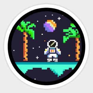 CUTE ASTRONAUT ART Sticker